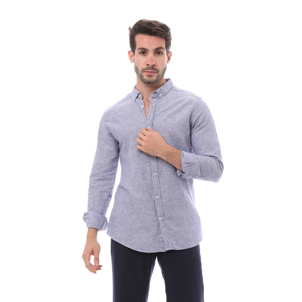 Navy Blue Long Sleeve All Seasons Shirt