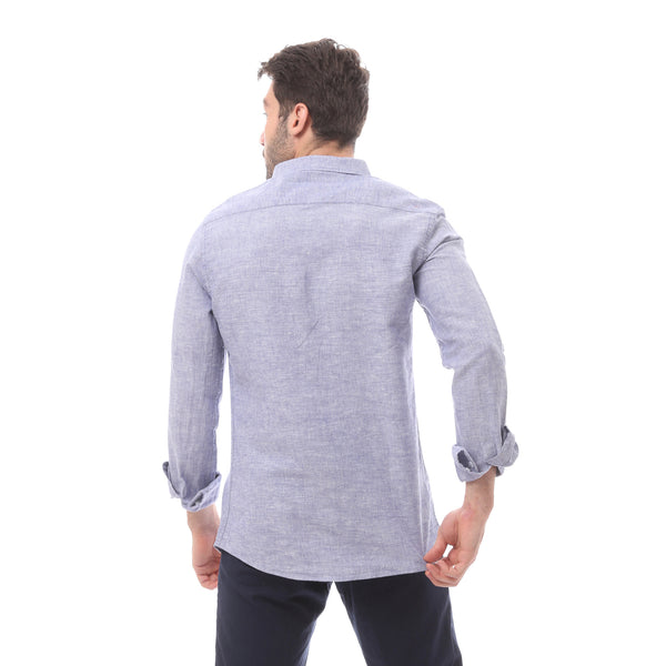 Navy Blue Long Sleeve All Seasons Shirt