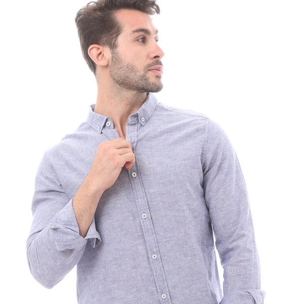 Navy Blue Long Sleeve All Seasons Shirt