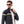 Load image into Gallery viewer, Fly Zipper Navy Blue Patterned Pullover
