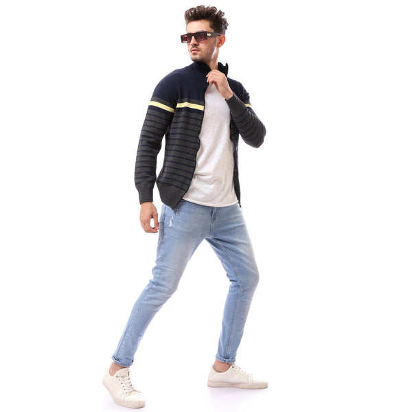 fly_zipper_navy_blue_patterned_pullover