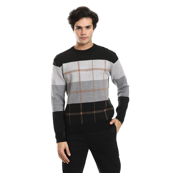 windowpane-pattern-round-neck-pullover-black-shades-of-grey