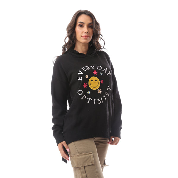 black-oversized-knitted-sweatshirt