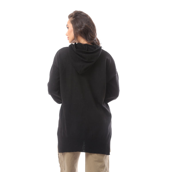 black-oversized-knitted-sweatshirt