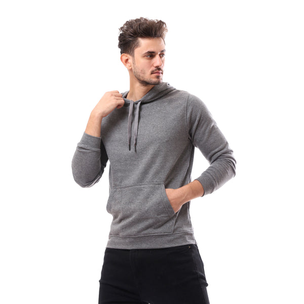 Heather Dark Grey Slip On Winter Hoodie