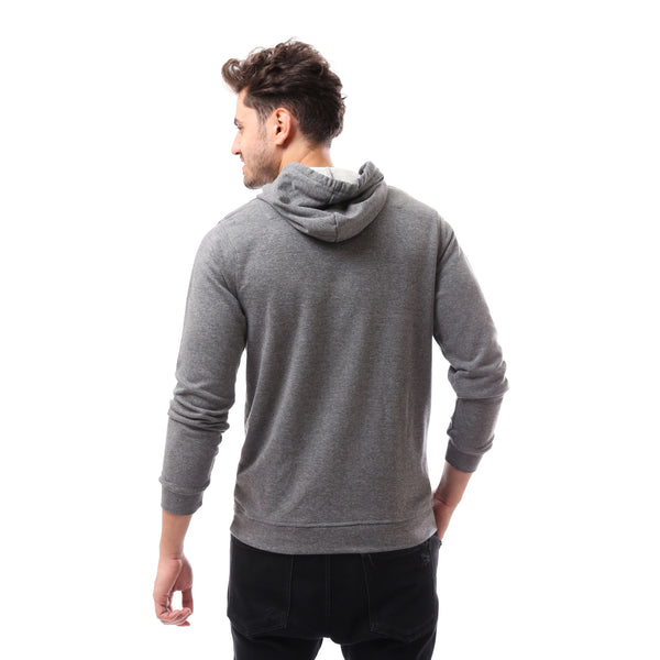 Heather Dark Grey Slip On Winter Hoodie