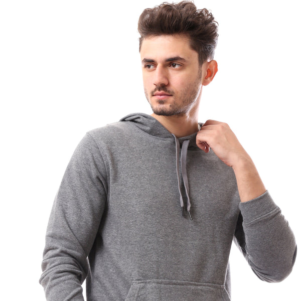 Heather Dark Grey Slip On Winter Hoodie