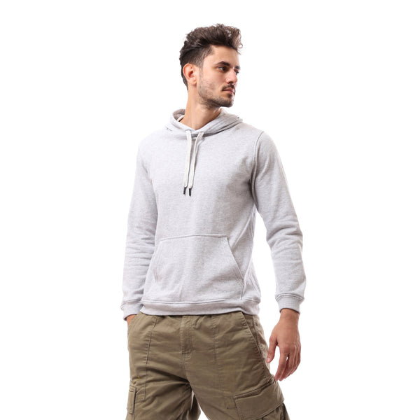 Heather Light Grey Slip On Comfy Hoodie