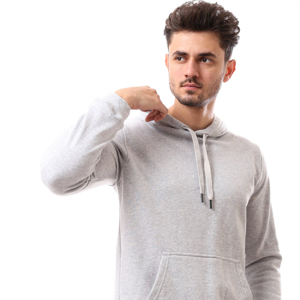 Heather Light Grey Slip On Comfy Hoodie