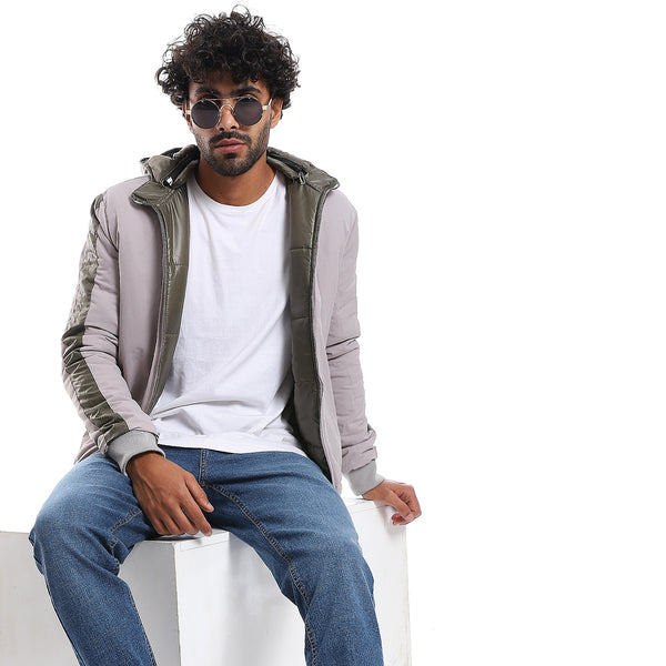 zipper_closure_double_face_printed_-_waterproof_jacket_-_olive_green_-_light_grey