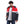 Load image into Gallery viewer, Zipper Closure Double Face Waterproof Jacket - Navy Blue, Red &amp; White
