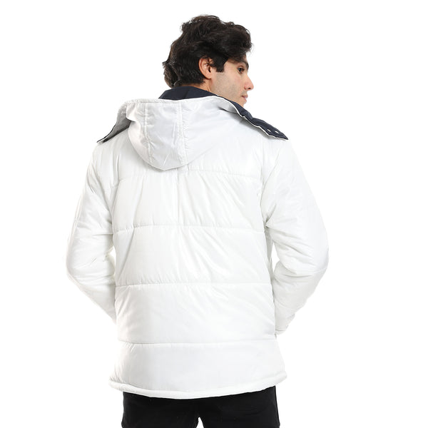 hooded_double_face_waterproof_jacket_-_white_-_navy_blue