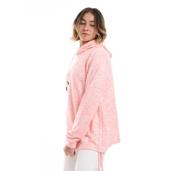self_pattern_side_adjustable_hoodie_-_neon_pink_-_beige