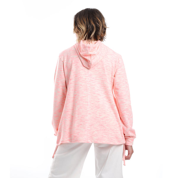 self_pattern_side_adjustable_hoodie_-_neon_pink_-_beige
