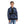 Load image into Gallery viewer, Self Pattern Long Sleeves Worm Boys Hoodie - Royal Blue, White &amp; Black
