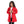 تحميل الصورة في عارض المعرض ، Hoodie Neck Hidden Zipper Closure Girls Jacket - Red
