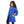 Load image into Gallery viewer, Hoodie Neck Hidden Zipper Closure Girls Jacket - Royal Blue
