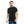 Black Hips Length Pique Patterned Polo Shirt