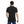 Black Hips Length Pique Patterned Polo Shirt