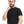 Black Hips Length Pique Patterned Polo Shirt