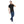Black Hips Length Pique Patterned Polo Shirt