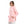 Load image into Gallery viewer, Self Pattern Kangaroo Pockets Hoodie - Neon Pink &amp; Beige
