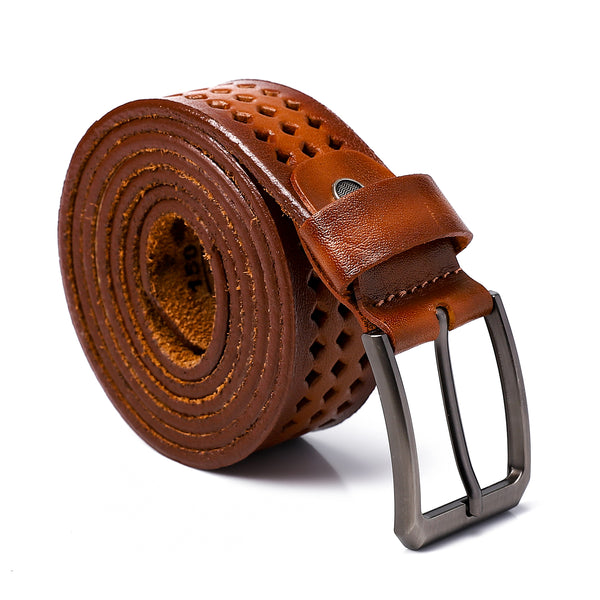 Havan Perforated Leather Belt
