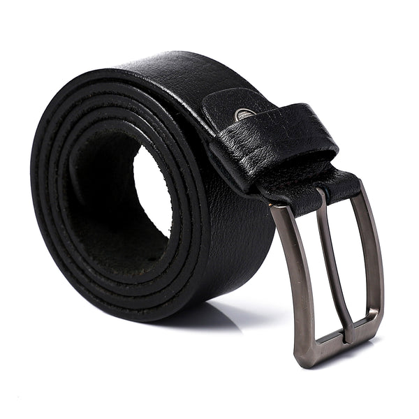 Leather Textile Black Belt