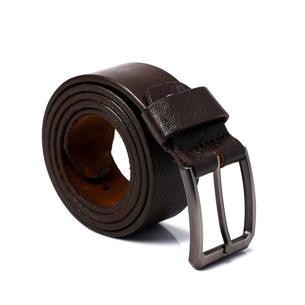 Leather Textile Brown Belt