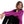 Load image into Gallery viewer, Polka Dot Pattern Notch Lapel Pajama - Purple, Black &amp; Fuchsia

