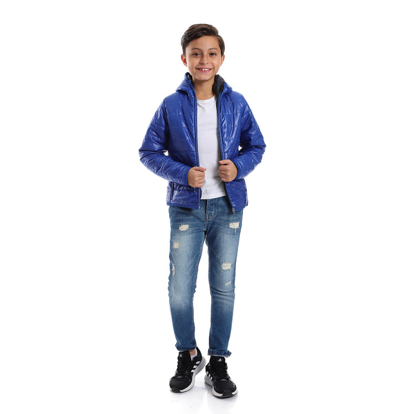long-sleeves-quilted-pattern-boys-jacket-royal-blue