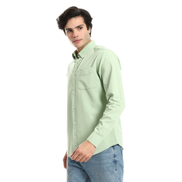 button_down_collar_long_sleeves_shirt_-_pistachio