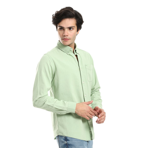 button_down_collar_long_sleeves_shirt_-_pistachio
