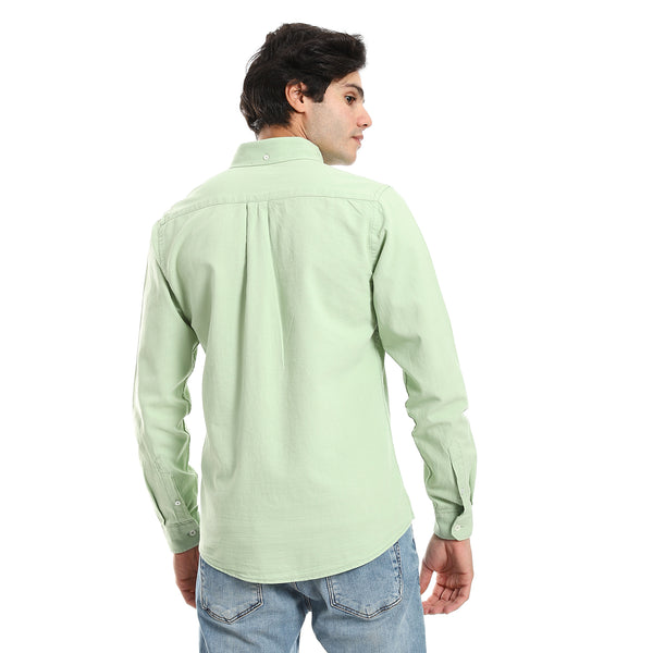 button_down_collar_long_sleeves_shirt_-_pistachio