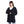 Load image into Gallery viewer, Buttons Down Closure V-Neck Knitted Cardigan - Navy Blue
