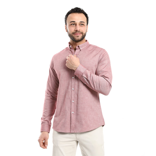 casual_heather_burgundy_long_sleeves_shirt