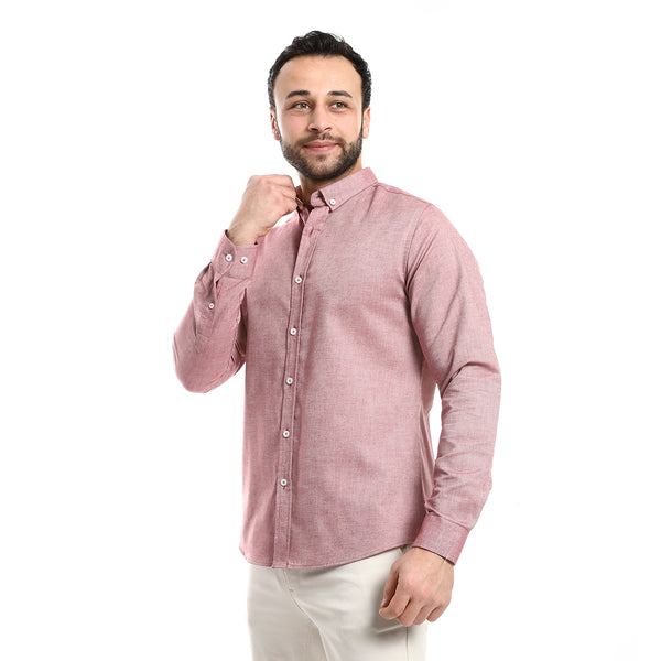 casual_heather_burgundy_long_sleeves_shirt