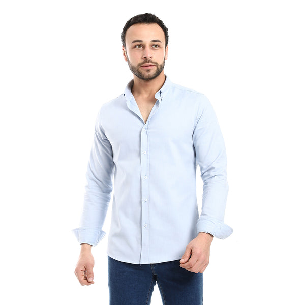 sky_blue_turn_down_collar_essential_shirt
