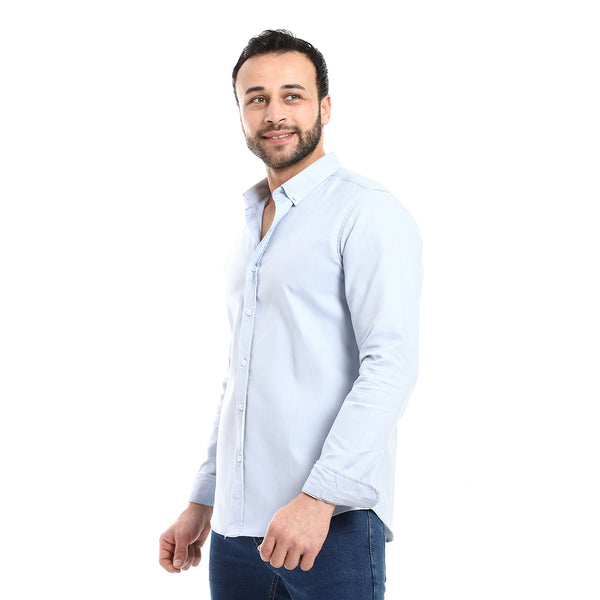 sky_blue_turn_down_collar_essential_shirt