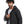 تحميل الصورة في عارض المعرض ، Long Sleeves Quilted Pattern Hoodie Neck Jacket - Black
