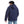 تحميل الصورة في عارض المعرض ، Long Sleeves Quilted Pattern Hoodie Neck Jacket - Navy
