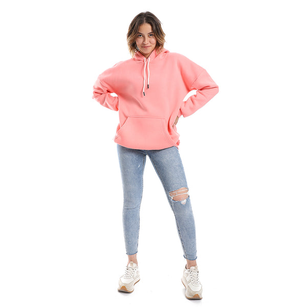 rose_fleeced_plain_hoodie