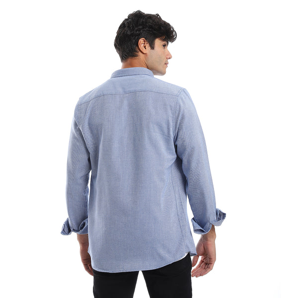 self_pattern_buttons_down_royal_blue_shirt