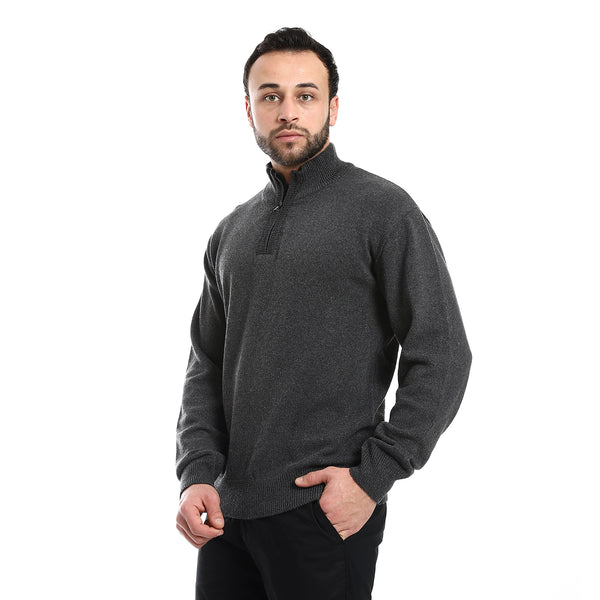 zipper_collar_long_sleeves_sweater_-_heather_charcoal