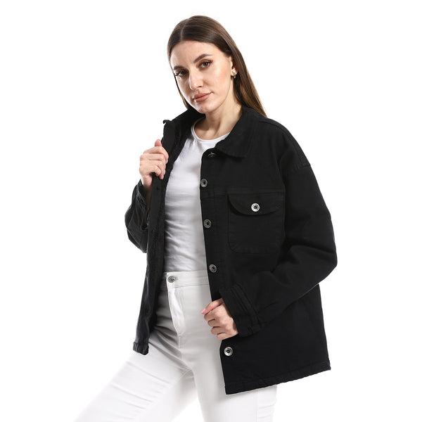 winter_essential_fur_lined_plain_casual_jacket_-_black