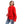 Load image into Gallery viewer, Plain Fleeced Candy Red Buttons Light Jacket
