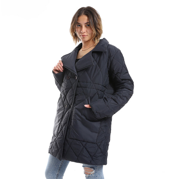 double_breasted_button_plain_navy_blue_puffer_jacket