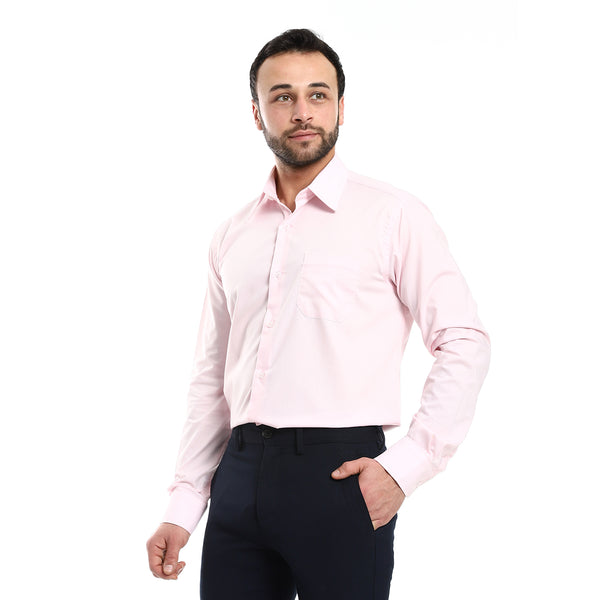 Classic Regular Fit Plain Rose Shirt