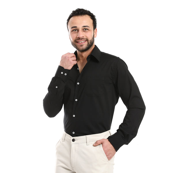 classic_regular_fit_plain_black_shirt