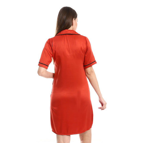 short_sleeves_notch_collar_nightwear_sleepshirt_-_burgundy